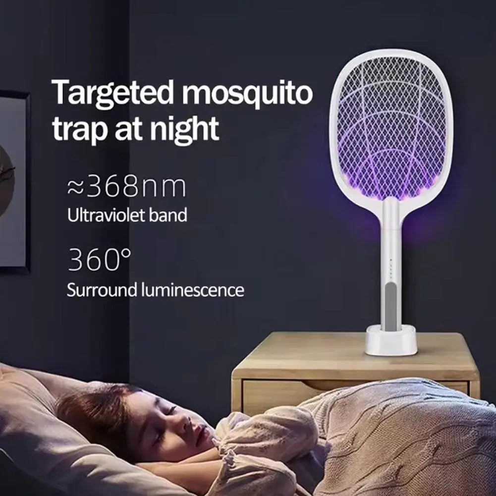 USB Rechargeable Mosquito Killer Racket – Foldable Electric Fly Swatter