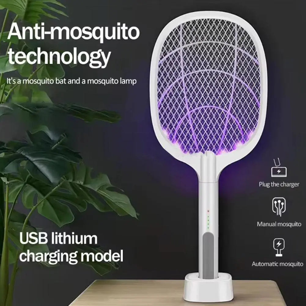 USB Rechargeable Mosquito Killer Racket – Foldable Electric Fly Swatter