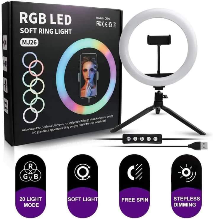 26Cm Rgb Ring Light My Store