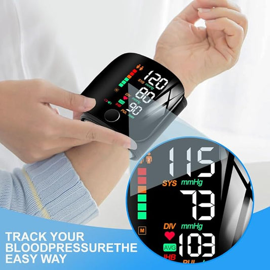 Instant Digital Wrist Blood Pressure Monitor – Accurate, Rechargeable, Travelling &  Easy Home Use