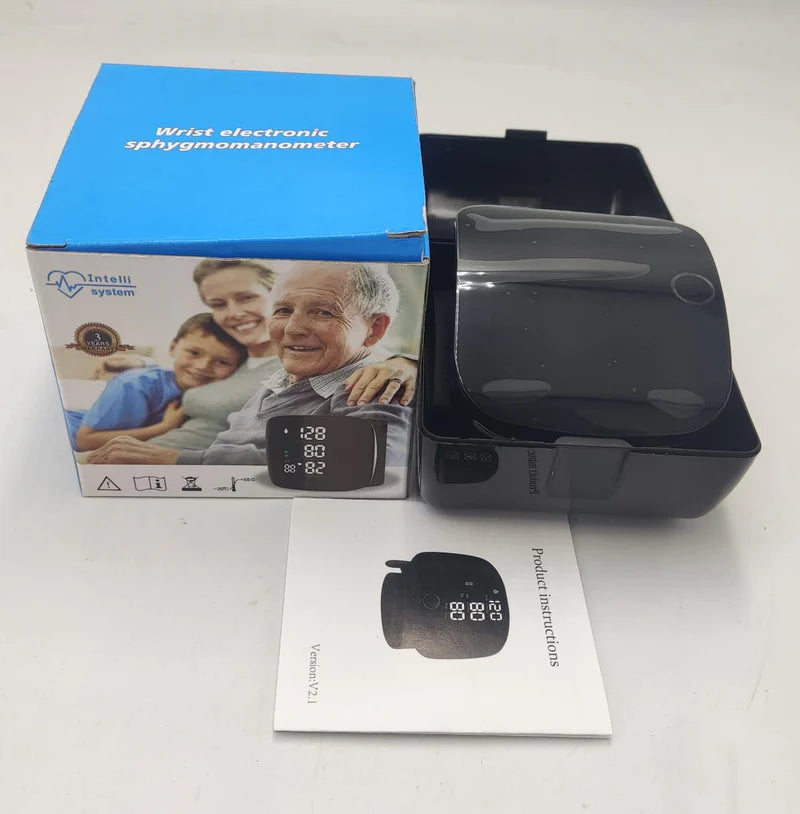 Instant Digital Wrist Blood Pressure Monitor – Accurate, Rechargeable, Travelling &  Easy Home Use