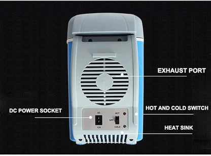 Portable Mini Car Refrigerator – Cool & Warm Fridge for Car, Travel & Home (7.5L)