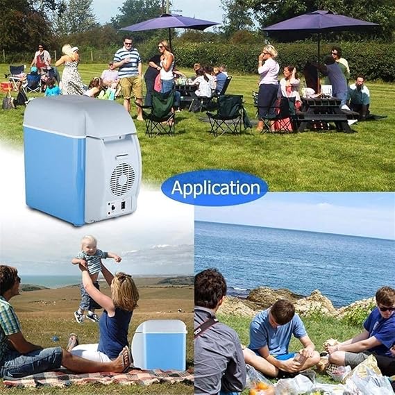 Portable Mini Car Refrigerator – Cool & Warm Fridge for Car, Travel & Home (7.5L)