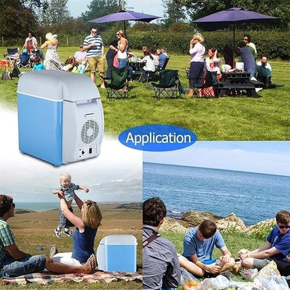 Portable Mini Car Refrigerator – Cool & Warm Fridge for Car, Travel & Home (7.5L)