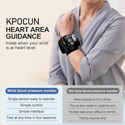 Instant Digital Wrist Blood Pressure Monitor – Accurate, Rechargeable, Travelling &  Easy Home Use