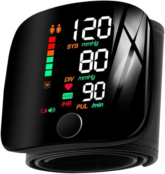 Instant Digital Wrist Blood Pressure Monitor – Accurate, Rechargeable, Travelling &  Easy Home Use