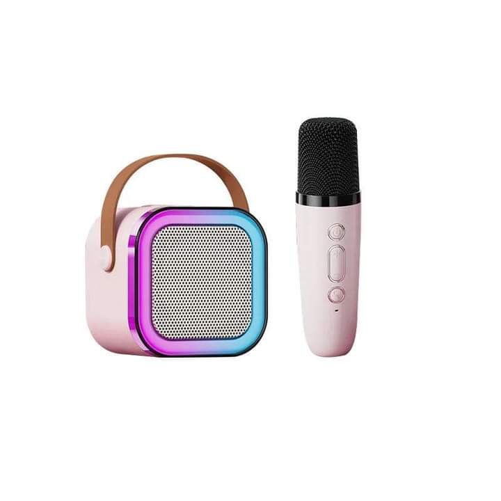 MINI K12 speaker comes with two karaoke microphones My Store