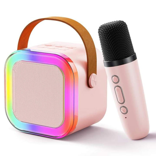 MINI K12 speaker comes with two karaoke microphones My Store