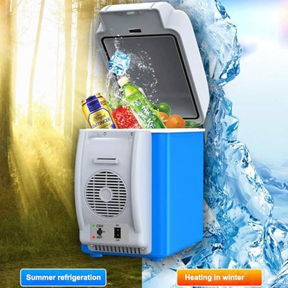 Portable Mini Car Refrigerator – Cool & Warm Fridge for Car, Travel & Home (7.5L)