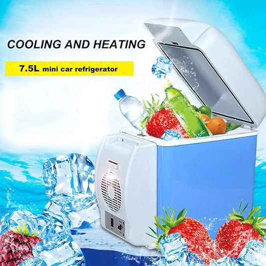 Portable Mini Car Refrigerator – Cool & Warm Fridge for Car, Travel & Home (7.5L)