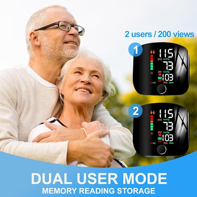 Instant Digital Wrist Blood Pressure Monitor – Accurate, Rechargeable, Travelling &  Easy Home Use