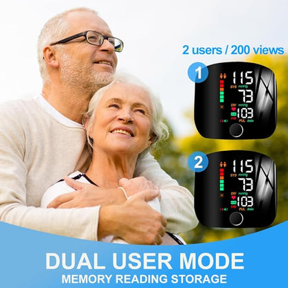 Instant Digital Wrist Blood Pressure Monitor – Accurate, Rechargeable, Travelling &  Easy Home Use