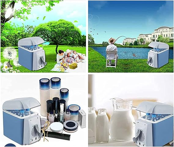 Portable Mini Car Refrigerator – Cool & Warm Fridge for Car, Travel & Home (7.5L)