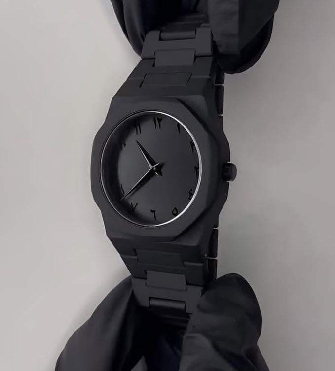 Black Arabic Watch    (   Delivery Same Day) Full Dicount