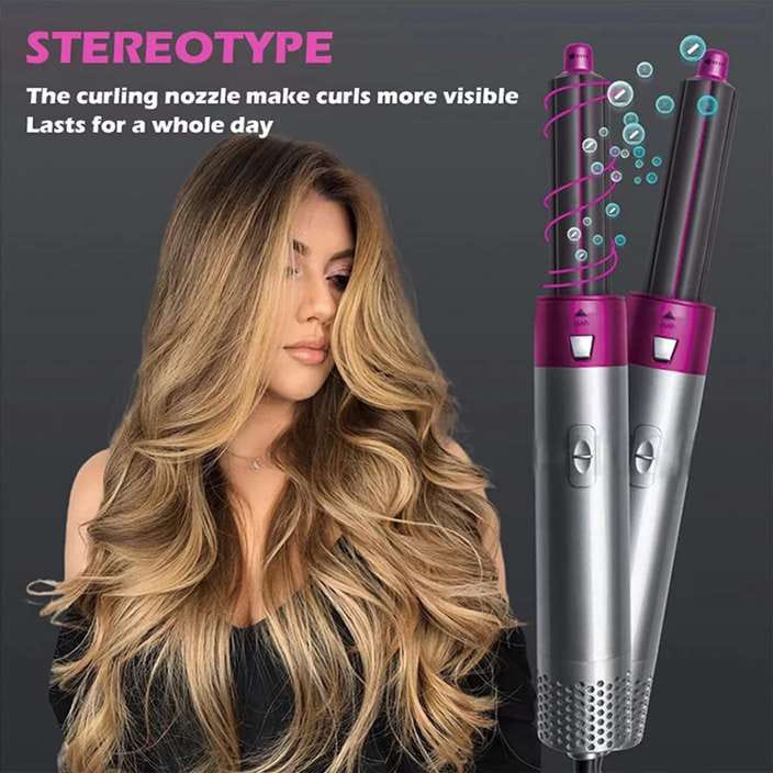 5 in 1 Hot Air Styler Hair Dryer Comb Styling Full Dicount