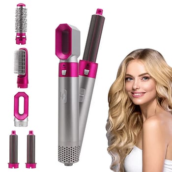 5 in 1 Hot Air Styler Hair Dryer Comb Styling Full Dicount