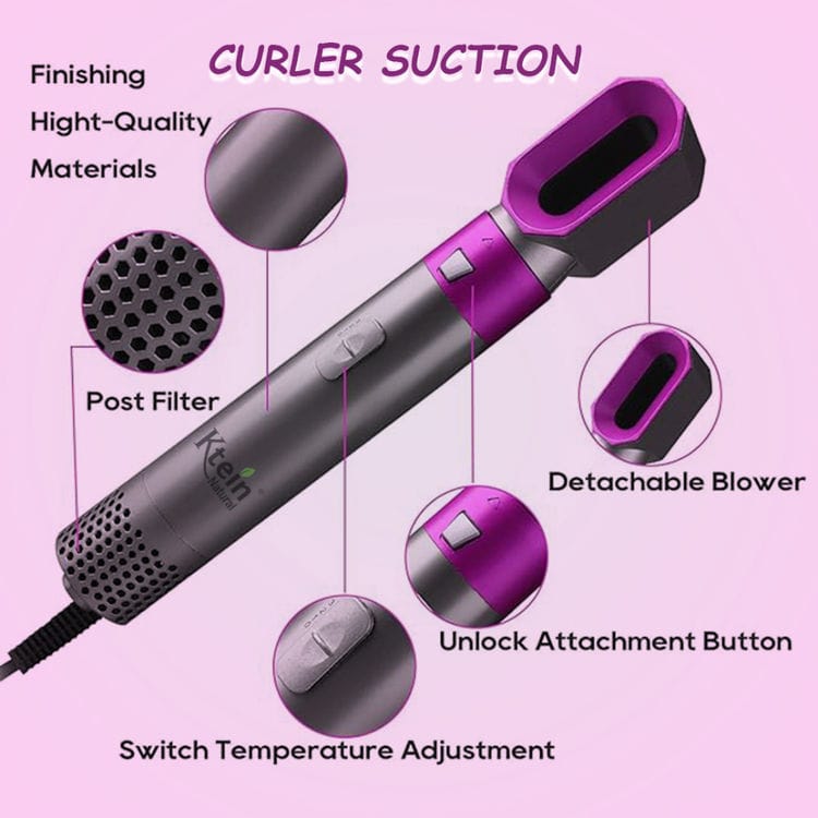 5 in 1 Hot Air Styler Hair Dryer Comb Styling Full Dicount