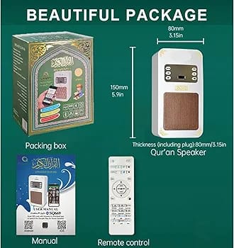 Multi-Function Quran Speaker – A Perfect Blend of Spirituality & Innovation