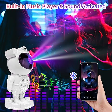 Astronaut Nebula Star Projector with Remote Control