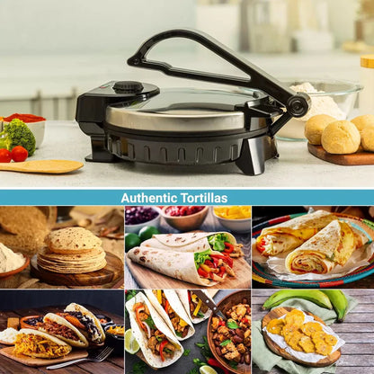 LAC Electric Roti Maker 1800W – 10 Inch Non-Stick Chapati, Roti & Flatbread Maker