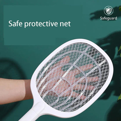 USB Rechargeable Mosquito Killer Racket – Foldable Electric Fly Swatter