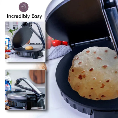 LAC Electric Roti Maker 1800W – 10 Inch Non-Stick Chapati, Roti & Flatbread Maker