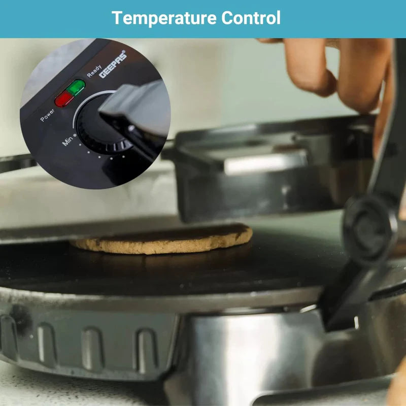LAC Electric Roti Maker 1800W – 10 Inch Non-Stick Chapati, Roti & Flatbread Maker